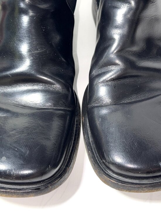 Prada Chelsea Boot Italian Leather Black Square Toe PullOn Elastic Ankle 9 US 10 main image 10